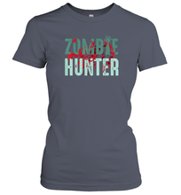 Load image into Gallery viewer, Zombie Hunter Halloween Shirt Cute Deadly Deer Hunting Gift Women Cotton T-Shirt