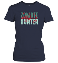 Load image into Gallery viewer, Zombie Hunter Halloween Shirt Cute Deadly Deer Hunting Gift Women Cotton T-Shirt
