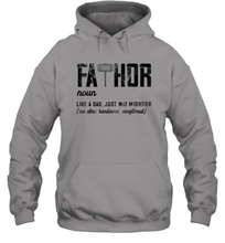 Load image into Gallery viewer, I Have Two Titles Dad And Papa And I Rock Them Both Vintage Unisex Hooded Sweatshirt
