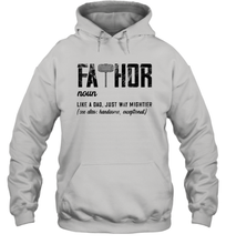 Load image into Gallery viewer, I Have Two Titles Dad And Papa And I Rock Them Both Vintage Unisex Hooded Sweatshirt