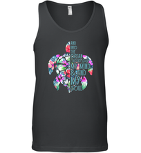 Load image into Gallery viewer, And Into The Ocean I Go To Lose My Mind Find My Soul Turtle Men Cotton Tank Top