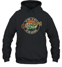Load image into Gallery viewer, Mens Grandpa The Man The Myth The Bad Influence Premium Unisex Hooded Sweatshirt