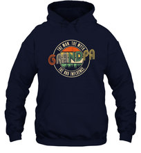Load image into Gallery viewer, Mens Grandpa The Man The Myth The Bad Influence Premium Unisex Hooded Sweatshirt