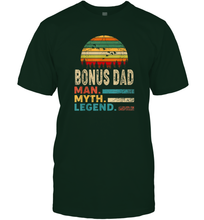 Load image into Gallery viewer, Bonus Dad The Man The Myth The Legend T Shirt Vintage Papa Men Cotton T-Shirt