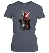 Load image into Gallery viewer, Star Wars Darth Vader Lightsaber Portrait Women Cotton T-Shirt