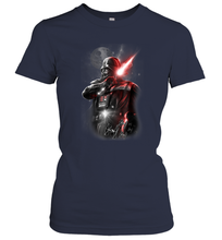 Load image into Gallery viewer, Star Wars Darth Vader Lightsaber Portrait Women Cotton T-Shirt