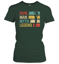 Load image into Gallery viewer, Papa Man Myth Legend T Shirt Vintage For Mens Dad Father Gift Women Cotton T-Shirt