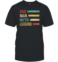 Load image into Gallery viewer, Dad The Man The Myth The Legend T Shirt Vintage Papa Premium Men Cotton T-Shirt