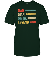 Load image into Gallery viewer, Dad The Man The Myth The Legend T Shirt Vintage Papa Premium Men Cotton T-Shirt