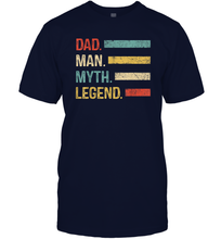 Load image into Gallery viewer, Dad The Man The Myth The Legend T Shirt Vintage Papa Premium Men Cotton T-Shirt