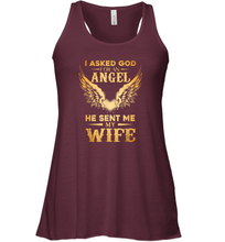 Load image into Gallery viewer, I Asked God For An Angel He Sent Me My Wife Women Racerback Tank