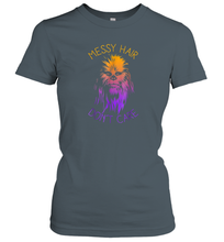 Load image into Gallery viewer, Star Wars Chewbacca Messy Hair Don't Care Graphic Women Cotton T-Shirt
