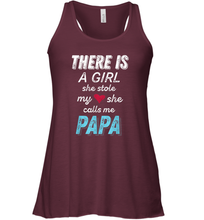 Load image into Gallery viewer, Papa Gifts Shirts from Granddaughter, She Stole My Heart Women Racerback Tank