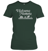 Load image into Gallery viewer, Disney Lion King Hakuna Matata Silhouette Women Cotton T-Shirt