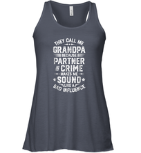 Load image into Gallery viewer, They Call Me Grandpa Partner In Crime T shirt Fathers Day Gift Women Racerback Tank