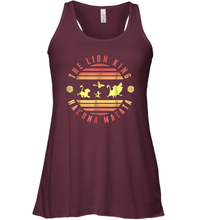 Load image into Gallery viewer, Disney Lion King Hakuna Matata Deep Red And Yellow Women Racerback Tank