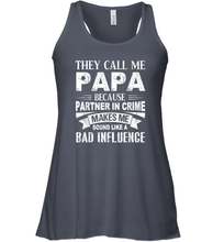Load image into Gallery viewer, They Call Me Papa Because Partner In Crime Women Racerback Tank