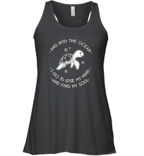 Load image into Gallery viewer, And into the ocean i go to lose my mind and find my soul Premium Women Racerback Tank