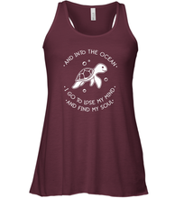 Load image into Gallery viewer, And into the ocean i go to lose my mind and find my soul Premium Women Racerback Tank