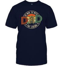 Load image into Gallery viewer, Dad The Man The Myth The Legend T Shirt Vintage Papa Men Cotton T-Shirt