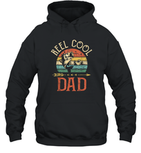 Load image into Gallery viewer, Reel Cool Dad  Vintage Fisherman Papa Father's Day Gift Unisex Hooded Sweatshirt
