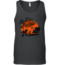 Load image into Gallery viewer, Disney Lion King Hakuna Matata Trio Orange Sunset Silhouette Premium Men Cotton Tank Top