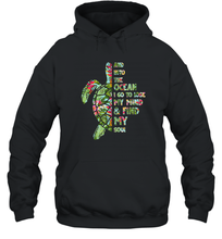 Load image into Gallery viewer, And Into The Ocean I Go To Lose My Mind Unisex Hooded Sweatshirt