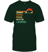 Load image into Gallery viewer, Papa Bear Man Myth Legend T Shirt Vintage For Mens Dad Father Men Cotton T-Shirt