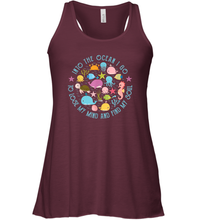 Load image into Gallery viewer, Into The Ocean I Go To Lose My Mind And Find My Soul Gift Idea Women Racerback Tank