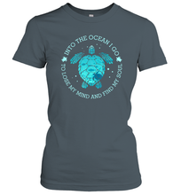 Load image into Gallery viewer, Into The Ocean I Go To Lose My Mind And Find My Soul Gifts Women Cotton T-Shirt