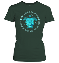Load image into Gallery viewer, Into The Ocean I Go To Lose My Mind And Find My Soul Gifts Women Cotton T-Shirt