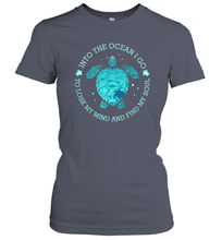Load image into Gallery viewer, Into The Ocean I Go To Lose My Mind And Find My Soul Gifts Women Cotton T-Shirt