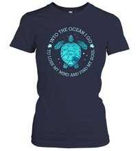 Load image into Gallery viewer, Into The Ocean I Go To Lose My Mind And Find My Soul Gifts Women Cotton T-Shirt