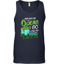 Load image into Gallery viewer, And into the ocean i go to lose my mind and find my soul Premium Tee Men Cotton Tank Top