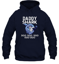 Load image into Gallery viewer, Daddy Shark Doo Doo shirt gift for lover papa father's day Unisex Hooded Sweatshirt