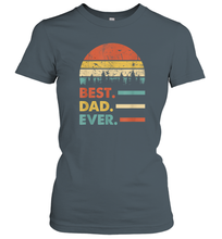 Load image into Gallery viewer, Best Dad Ever T Shirt Papa Vintage Papa Gift Daddy Women Cotton T-Shirt
