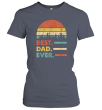 Load image into Gallery viewer, Best Dad Ever T Shirt Papa Vintage Papa Gift Daddy Women Cotton T-Shirt