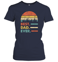 Load image into Gallery viewer, Best Dad Ever T Shirt Papa Vintage Papa Gift Daddy Women Cotton T-Shirt