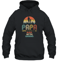 Load image into Gallery viewer, Papa Man Myth Legend T Shirt Vintage For Mens Dad Father Unisex Hooded Sweatshirt