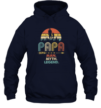 Load image into Gallery viewer, Papa Man Myth Legend T Shirt Vintage For Mens Dad Father Unisex Hooded Sweatshirt