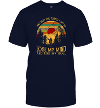 Load image into Gallery viewer, And into the forest i go to lose my mind and find my soul graphic Men Cotton T-Shirt
