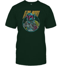 Load image into Gallery viewer, Star Wars Boba Fett Neon Blaster Vintage Graphic Men Cotton T-Shirt