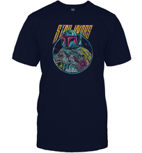 Load image into Gallery viewer, Star Wars Boba Fett Neon Blaster Vintage Graphic Men Cotton T-Shirt