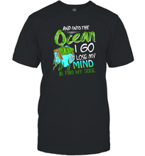 Load image into Gallery viewer, And into the ocean i go to lose my mind and find my soul Premium Tee Men Cotton T-Shirt
