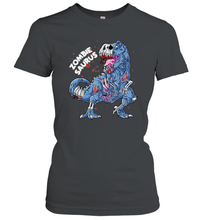 Load image into Gallery viewer, Zombie Saurus T shirt Halloween Kids Dinosaur T rex Gifts Women Cotton T-Shirt