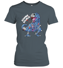 Load image into Gallery viewer, Zombie Saurus T shirt Halloween Kids Dinosaur T rex Gifts Women Cotton T-Shirt