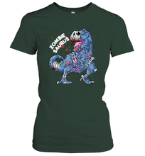 Load image into Gallery viewer, Zombie Saurus T shirt Halloween Kids Dinosaur T rex Gifts Women Cotton T-Shirt