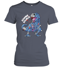 Load image into Gallery viewer, Zombie Saurus T shirt Halloween Kids Dinosaur T rex Gifts Women Cotton T-Shirt
