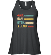 Load image into Gallery viewer, Papa Man Myth Legend T Shirt Vintage For Mens Dad Father Gifts Women Racerback Tank