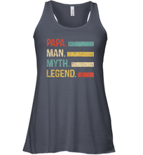 Load image into Gallery viewer, Papa Man Myth Legend T Shirt Vintage For Mens Dad Father Gifts Women Racerback Tank
